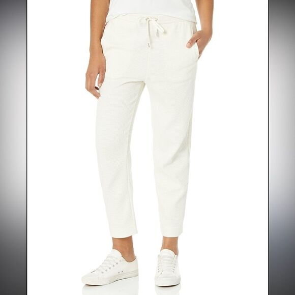 NWOT Club Monaco cream Casual Waffle Joggers small - Picture 1 of 6